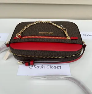 Michael Kors Jet Set Item Large EW Zip Chain Crossbody Bag -Flame thumbnail 5