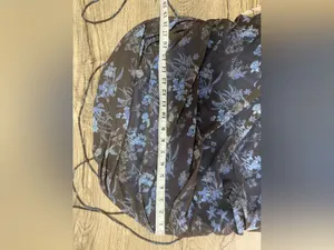 Anthropologie let me be‎ Asymmetrical Blue and Black Ruched Halter Sundress 1x thumbnail 5