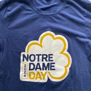 Notre dame shamrock shirt Blue thumbnail 2