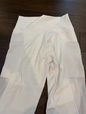 aerie White Hi-Rise 7/8 Offline Leggings Size Large- C47-043 thumbnail 3