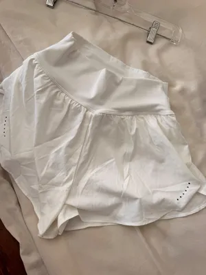 Halara XS Womens White Athletic Skort With Built-In Shorts XS thumbnail 8