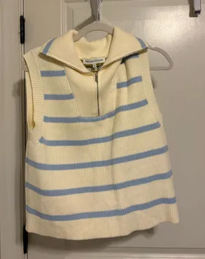 Blue and white sweater thumbnail 1