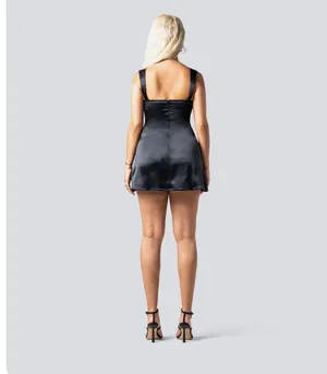 Finesse Black Mini Dress Size M thumbnail 2