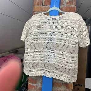 90s Button Front Crochet Knit Top thumbnail 5