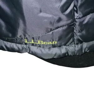 LL Bean Women M Quilted Reversible Goose Down Cold Weather Green Puffer Vest‎ thumbnail 4