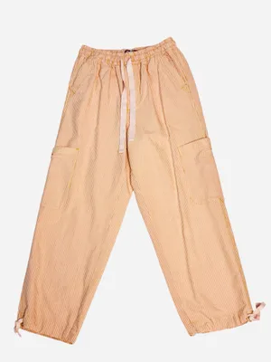 Urban Outfitters Women's Striped Elastic Waist Drawstring Cargo Jogger Pants thumbnail 3