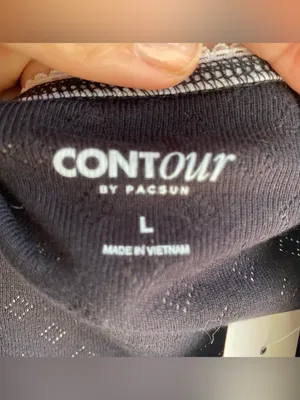 PacSun Contour black cotton tube top crop top coquette witchy whimsyGoth Large thumbnail 4