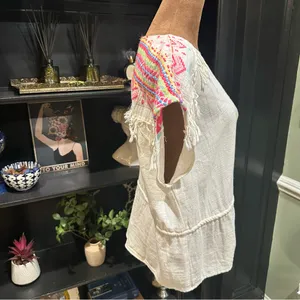Amanda Uprichard Embroidered Top – Size L – Artisan Boho thumbnail 4