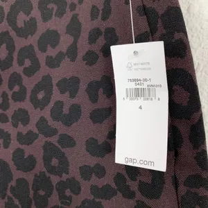 Gap Pants 4‎ Brown Black Animal Print Slim Fit Trousers Career NWT Bold thumbnail 4