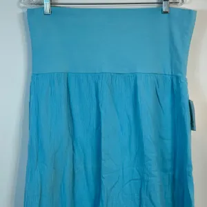 Mary‎ Ellen Clear Water Blue Cotton Gauze 2-in-1 Convertible Skirt Dress XL/XXL thumbnail 9