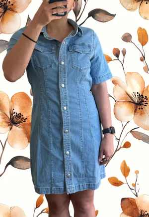 Madewell Denim Boxy Shirtdress thumbnail 8
