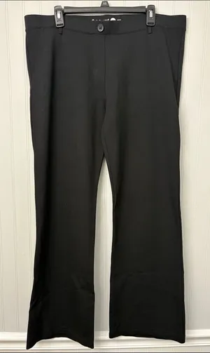 Betabrand Dress Pant Yoga Pant in Bootcut Black Women Size 2XL thumbnail 1