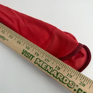 Athleta Salutation Stash Pocket Capri Pants Coral‎ Red Mesh Ruched Ankle Size S thumbnail 7