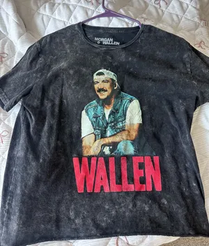 Morgan Wallen crop top Black Size XL thumbnail 1