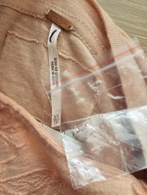 Free People NWT "I'm The One" Mixed Media Top XS Blush Pink Lace Collar​ thumbnail 7