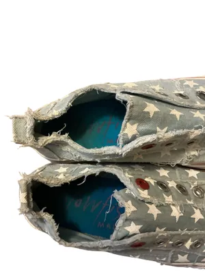 Blowfish Malibu Marley Star Print Slip-On Sneakers - Distressed Denim Blue thumbnail 2