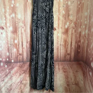 Element Eden Black Dot Paisley Print Spaghetti Strap Strapless Maxi Dress Size L thumbnail 13