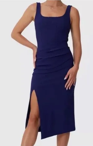 Finders Keepers Addison Midi Dress Corset‎ Purple Size 4 US thumbnail 1