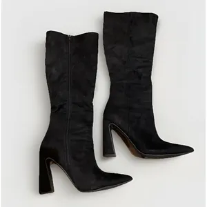 Rouge Helium Zenon Black Faux Suede Knee High Boots Womens Size 10 thumbnail 3