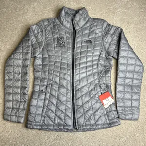 NEW Women's The North Face Small Thermoball Trek Jacket Grey Full‎ Zip thumbnail 1