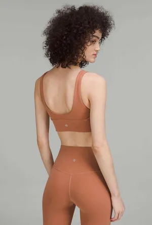Lululemon align, dusty clay set size 4 NWOT align leggings 25 length, align bra thumbnail 2