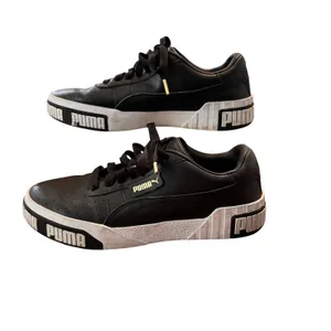 Puma Cali Bold Black Leather Platform Sneakers 370811-03 Womens 10 thumbnail 7
