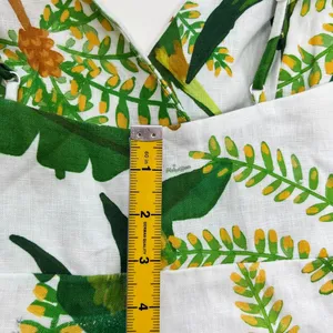 NWOT Farm Rio Linen Tropical Forest Off-White Mini Dress Size S thumbnail 12