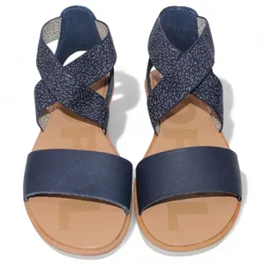 SOREL Women's Ella II Leather Sandals, Nocturnal Blue Multiple Size US 6.0 NEW thumbnail 5
