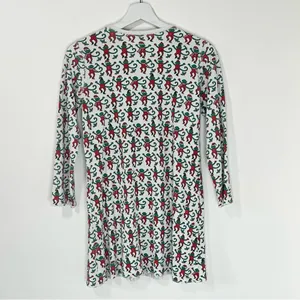 Roller Rabbit Monkey Mas Christmas Long Sleeves Pajama Top T-Shirt Size Small thumbnail 5