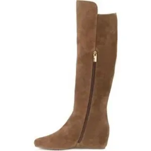 ✨ISOLA Tall Knee High Suede Wedge Sz 7.5 Boots✨ thumbnail 4