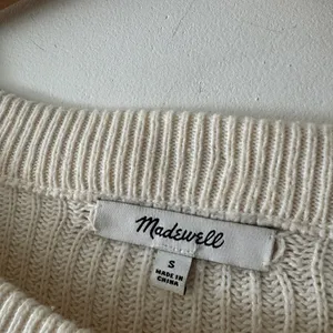 Madewell Bright‎ Ivory Knit Patch Pocket Pullover Sweater J8782 thumbnail 9