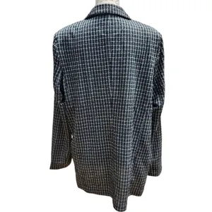 Sanctuary NWT Checked Johnnie Oversized Blazer Coat Sportcoat‎ in Black Large thumbnail 5