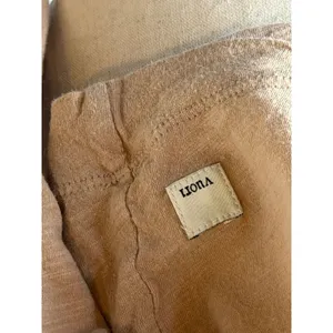 Vuori Long Sleeve Top Womens Medium‎ Tan Pink Relaxed Fit Slub Knit Tee Athletic thumbnail 6