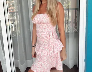 pink floral dress thumbnail 2