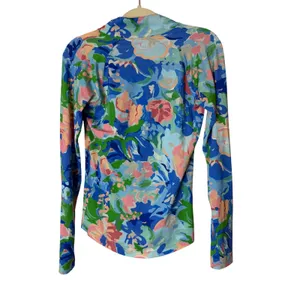 Walter Hagen P11 Women's XS P11 UV Protection Quarter Zip Floral Athleisure New thumbnail 3