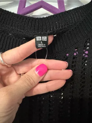 Uniqlo Black Sleeveless Knit Tank Top thumbnail 6