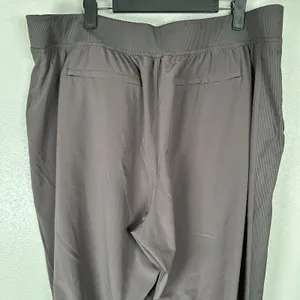 Athleta Brooklyn Mid Rise Ankle Pants Womens 18‎ Purple Rib Knit Side Panels Gym thumbnail 5