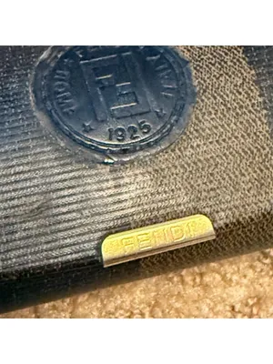 FENDI Occhiali hard eyeglass case Zucca striped pattern VINTAGE 1980's thumbnail 4