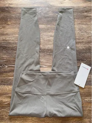 Lululemon Wunder Train High Rise 28” Warm Ash Grey Size 8 NWT thumbnail 1