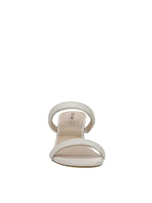 NWT Lifestride Heel Open Toe Slip-On Double Strap Sandals Bone Off White 5.5M thumbnail 2