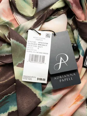 Adrianna Papell - Floral High-Low Midi Dress‎ thumbnail 7