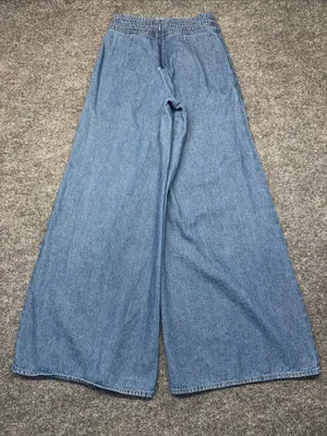 Eleven.O.One Wide-Leg High-Waist Flare Pants in Light Blue thumbnail 2