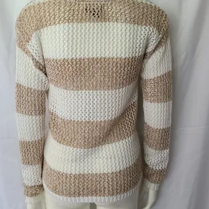 Tommy Hilfiger Knit‎ Crochet Striped Top Size XS thumbnail 2