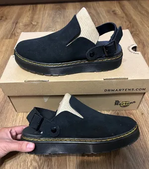 DR MARTENS Carlson black suede slingback mules clogs slip on shoes women’s 7 new thumbnail 1
