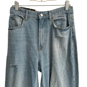 UO BDG‎ Skater Baggy Jeans Women’s 27 high waisted distressed medium wash NEW thumbnail 4