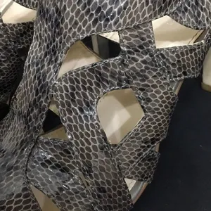 Calvin Klein Gray Python embossed heels thumbnail 10
