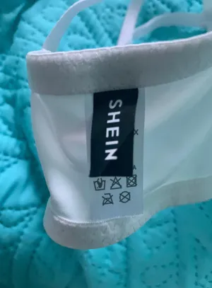 SheIn White Cross Back bra thumbnail 3