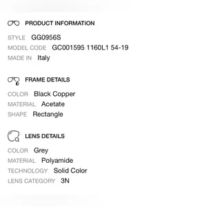 GUCCI sunglasses, made in Italy thumbnail 16
