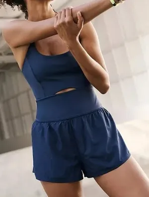 Free People Movement Navy Righteous Runsie  thumbnail 1