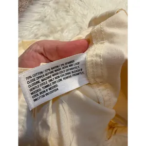 A New Day Women's Size 14 Wide-Leg Chino Pants Cream Tie Waist Pleated Stretch thumbnail 13